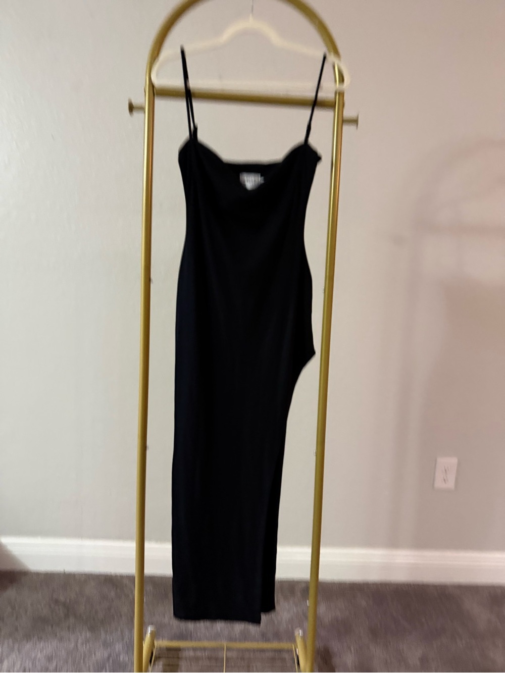 🖤 Hello Molly Black Cowl Neck Maxi Slip Dress | Size S / US 4 - Picture 4 of 8